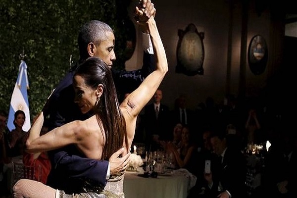 ABD Başkanı Barack Obama'dan tango şov
